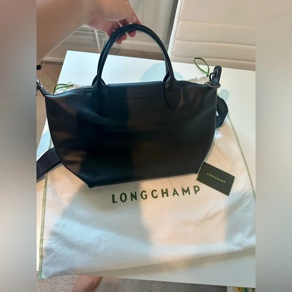 Brand New Longchamp Le Pliage Extra S Handbag black - Leather - Picture 3 of 14